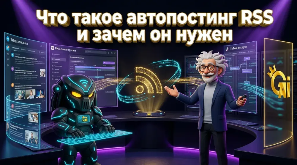 Автопостинг RSS: как настроить автоматическую публикацию контента в соцсети и каналы