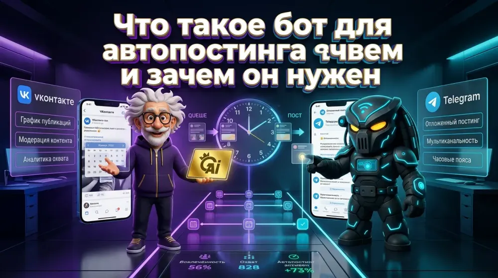 Бот для автопостинга: как выбрать, настроить и не потерять вовлечённость в соцсетях