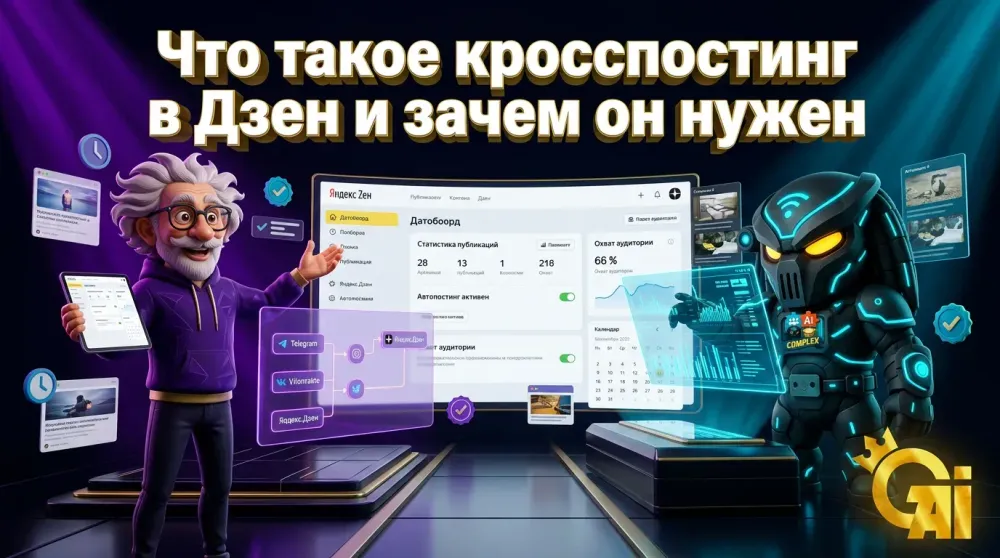 Кросспостинг Дзен: как автоматизировать публикации и сэкономить время на ведение канала