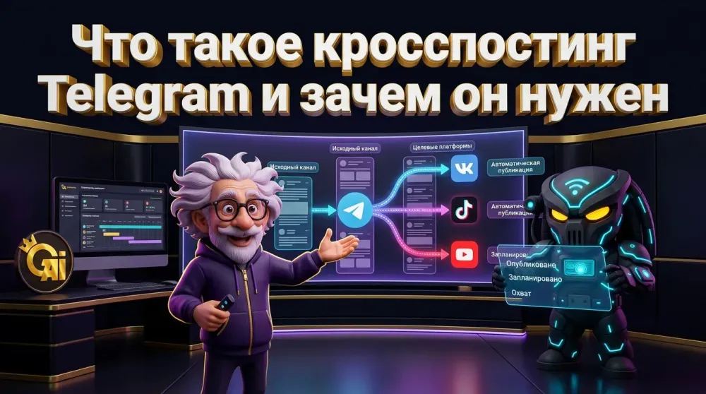 Кросспостинг Telegram: как настроить автоматическую публикацию из канала в другие соцсети