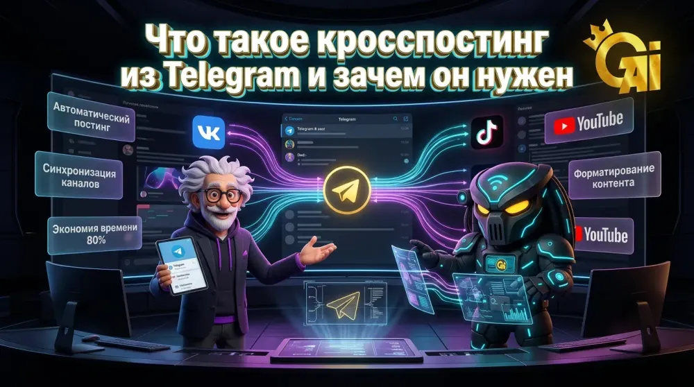 Кросспостинг Телеграм: как настроить автоматическую публикацию в другие каналы и соцсети