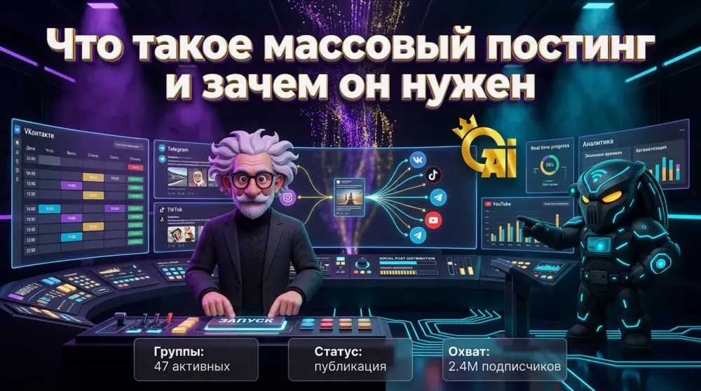 Массовый постинг: как публиковать контент в 10+ групп одновременно без ручной рутины