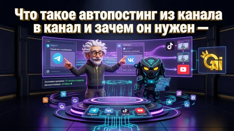Автопостинг из канала в канал: как настроить автоматическую публикацию контента между площадками